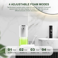 Automatic Soap Dispenser with Sensor, 400 Ml, USB Rechargeable Foam Soap Dispenser, IPX4 Waterproof, Non-Contact