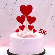 Card with 7 luxurious hearts
