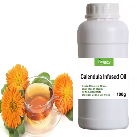 Calendula Oil Soaked Moisturizing Castor Oil Stable Color Preserving Cosmetics Raw Materials