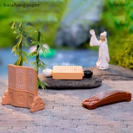 BA1SG Creative Ancient Style Poetry Books Miniature Figurine Home Ornament Micro Landscape Decorations DIY Desk Decor Accessories Martijn