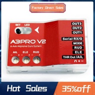 A3 Pro V2 6- Gyro Stabilizer Flight Controller for RC Fixed-Wing V-Tail Airplane Elevat