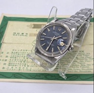 Rolex 1501 藍布紋面有氧化 OP 有紙 連上行紙