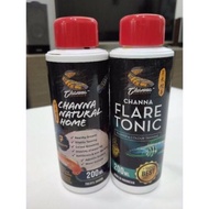 Snakehead Channa Vitamin Channa Natural Home & Channa Flare Tonic Colour Enhance - 200ml