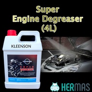 【Kleenson】Super Engine Degreaser YDE 4 Liter | Engine Degreaser | Remove Grease and Grime | Engine Wash | Engine Cleaner