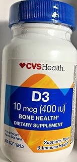 CVS Health Vitamin D3 Softgels 400IU, 100CT