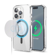 elago Clear Hybrid Magnetic Case Compatible for MagSafe iPhone 15 Pro and Pro Max, Device Not Includ