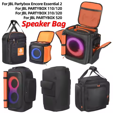 Speaker Carrying Case For JBL PartyBox Encore Essential 2 for JBL PARTYBOX 110/120 310/320 520 Stora