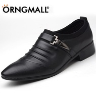 ORNGMALL Plus Size 38-48 Men Pointed Leather Shoes Breathable Formal Shoes Casual Business Shoes Dress Oxford Party Office Wedding Shoes