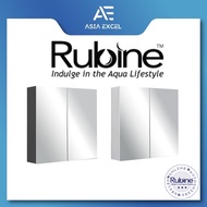 RUBINE RMC-1250D20 50CM BLACK / WHITE MIRROR CABINET