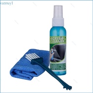 VAT1 Cleaning Kit for Keyboards Lens Home Professional Screen Cleaner Kit with Cleaning Cloth Liquid Brush 3PCS