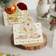 Christmas Gilding Greeting Card Gift Card Flower Shop Gift Small Card Blessing Message Card Simple20