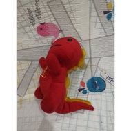 Red Dragon Dino Dinosaur Soft Toy Fabric