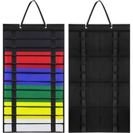 Premium Karate Belt Display Rack - Holds 12 Belts, Martial Arts Belt Display Holder for Karate, Taek