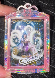 （優惠）現貨 藍髮紫衣九尾狐仙-阿贊歐查-泰國聖物佛牌供奉