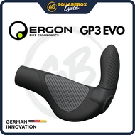 Ergon GP3 Evo Ergonomic Bike Grips with 3-Finger Bar Ends for MTB Touring Hybrid E-Bike Comfort and 