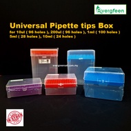 Pipette Tips Box/ Pipette Tips Rack, Polypropylene, autoclavable,  for 10ul, 200ul, 1ml, 5ml, 10ml