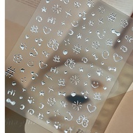 5d Stickers Metallic Nail Gel Decoration 5d