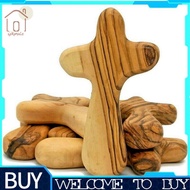 10 PCS Small Olive Wood Crosses Holding Crosses Portable