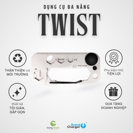 BrandCharger Twist 8-in-1 420 stainless steel multi-function tool keychain, super durable, convenien