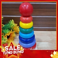 Smart Wooden Toy Puzzle 1 Rainbow Tower