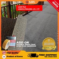 Aqsa Karpet Pejabat Gulung Bajet Loop Pile 5mm+- Office Karpet Gulung Carpet and Home Carpet Roll An
