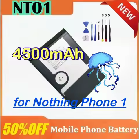 New 4500mAh NT01 Replacement Lithium Polymer Battery for Nothing Phone 1 for Nothing Phone ONE Mobil