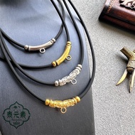 {Thai Elements} Negative Ion Silicone 3mm Silicone Collar Thailand Amulet Chain Soft Skin-Friendly P