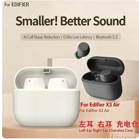 WYORESY Replacement Parts For Edifier X3 AIR Bluetooth Earbuds, Single Left/Right Ear Or Charging Ca