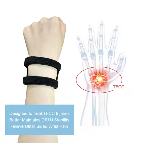 1Pcs Adjustable Support Wrist Brace Thin Sports TFCC Yoga Wrist Band Soft Ulnar Fix Band Badminton B