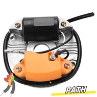 PA-HOME Ignition Coil, Metal Lead Wire Set Ignition Coil Kit, Durable Replacement Part Orange Stator