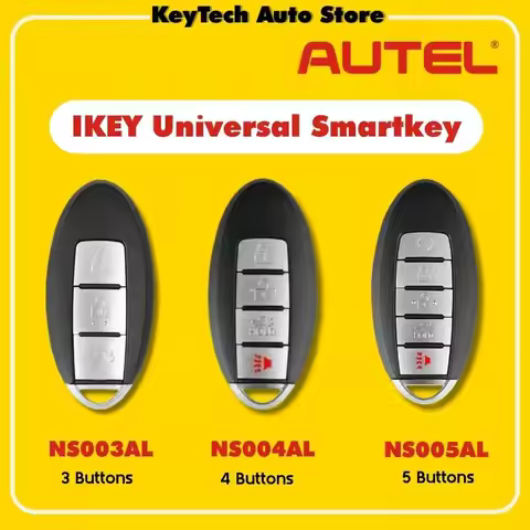 5 PCS AUTEL MAXIIM IKEY Premium Style NS003AL NS004AL NS005AL for Nissan 3 4 5 Buttons for KM100 KM1