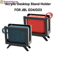BEBETTFORM Speaker Desktop Stand, Stable Acrylic Speaker Holder, Creative Stylish Retro TV Display S