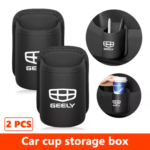 Car Door Cup Holder Hang Drink Storage Box Accessorie For Geely Tugella Atlas Pro Coolray Geometry C