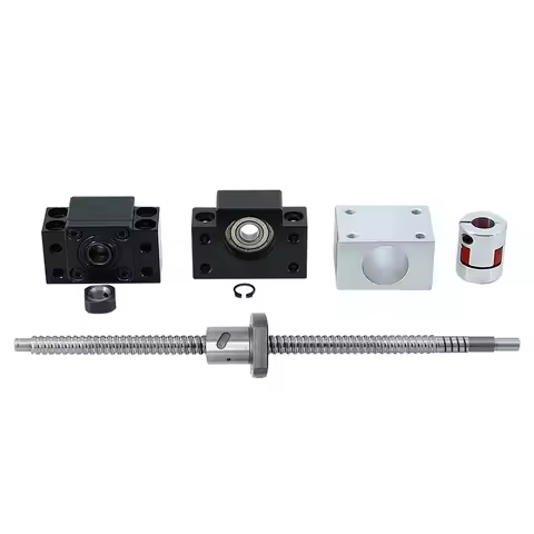 SFU1605 16mm Rolled Ball Screw Kit 300/1500mm with BKBF12 Support, DSG16H Nut, LF Coupling for CNC R