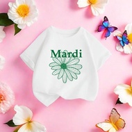 rb6t1fu3yn Girls And Boys' T-Shirt Mardi Kid Pattern Round Neck T888