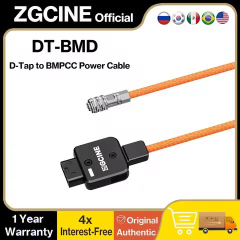 ZGCINE DT-BMD D-Tap to BMPCC Power Cable for Blackmagic Pocket Cinema Camera 6K Pro / 6K Pro G2 / 6K