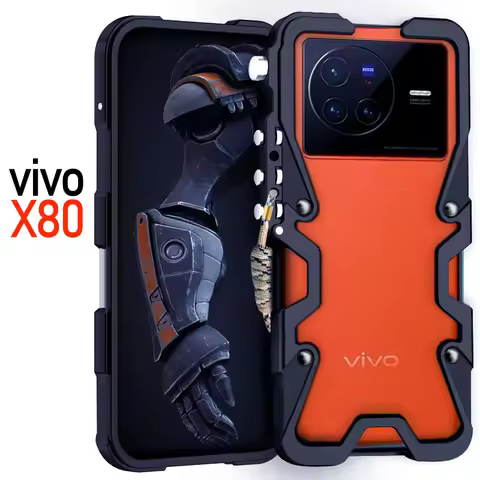 Luxury Zimon Metal Luxury New Thor Heavy Duty Armor Metal Aluminum Phone Case For Vivo X80 ProCool F