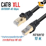 Xll สายแลน CAT8 Lan Cable outdoor RJ45 40Gbps 2000Mhz High Speed Ethernet Network Cable ความยาว 11.5