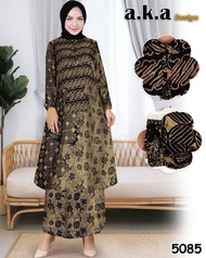 STELAN ROK BATIK VISCOSE SEMI SUTRA FREE MASKER/SET ROK BATIK PESTA KEKINIAN 2023