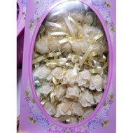 ht106 50pcs Bunga telur premium/bunga telur 2 tone doorgift khawin 50 pcs bunga telur campur warna b