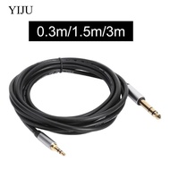 [YIJU] 3.5mm to 1/4 inch Cable Headphone Adapter 3.5 mm 1/8 inch Male to 6.35mm 1/4