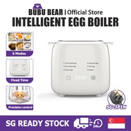 [🇸🇬 SELLER] Intelligent Egg Boiler Automatic Power off Household Small Hard Boiled Egg Maker 6 Modes