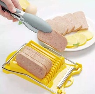 Luncheon Meat Slicer Egg, Fruits, Vegetables Stainless Slicer 10 Equal Slices Kitchen Slicer Tool