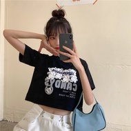 cute aesthetic women hyuna cropped / oversized round neck graphic tee best friends set couple set ta