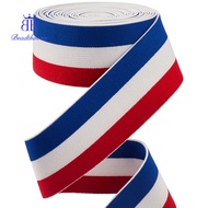 1set 4.7 Yards Flat Nylon Striped Elastic Band For Clothing Garment Accessories Mixed color 40mm 4.7
