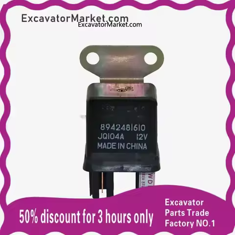High Quality For Lonking LG6065/XCMG XE60 relay 8942481610 (JQ104A) 12V with feet excavator accessor