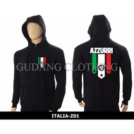 Zipper Hoodie Italia Sweater Hoodie Zipper ITALY
