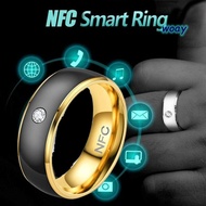 WOAY Finger Digital Ring, Magic Wear Multifunctional NFC Smart Ring, Creative Waterproof Stainless S