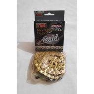 YBN HALFLINK MK918 SILVER BMX CHAIN GOLD/