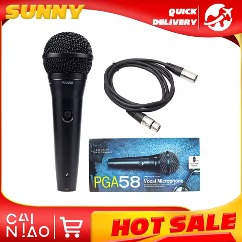 PGA58 Dynamic Microphone Cardioid Directional, Suitable for Stage Singing, Suitable for Karaoke Game